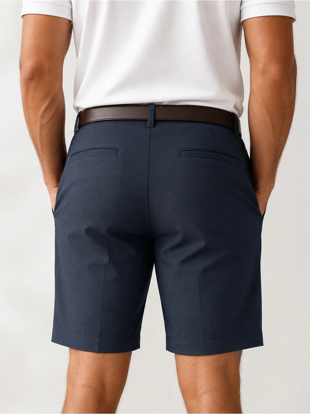Men's Navy Performance Stretch Shorts